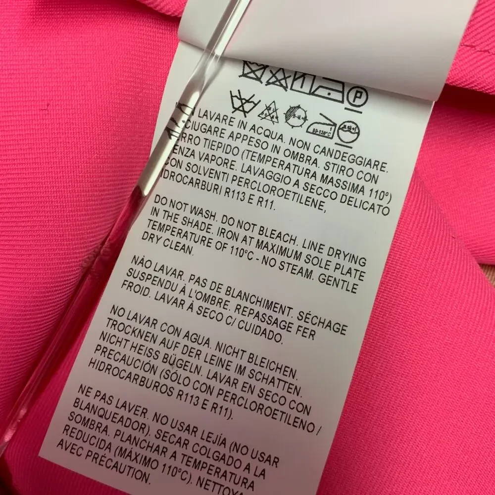 GOLDEN GOOSE Size S Pink Polyester Trench Coat - Picture 11 of 11